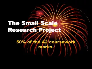 The Small Scale Research Project