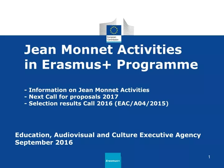 jean monnet activities in erasmus programme