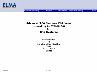 Table of Contents 2U ATCA Systems Platforms  CAP002002  CAP002021  CAP002034
