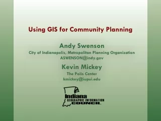 Using GIS for Community Planning