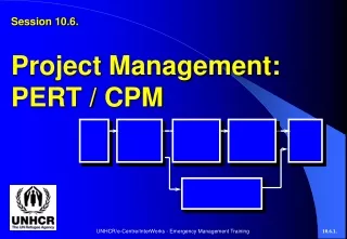 Session 10.6. Project Management: PERT / CPM