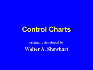 Control Charts