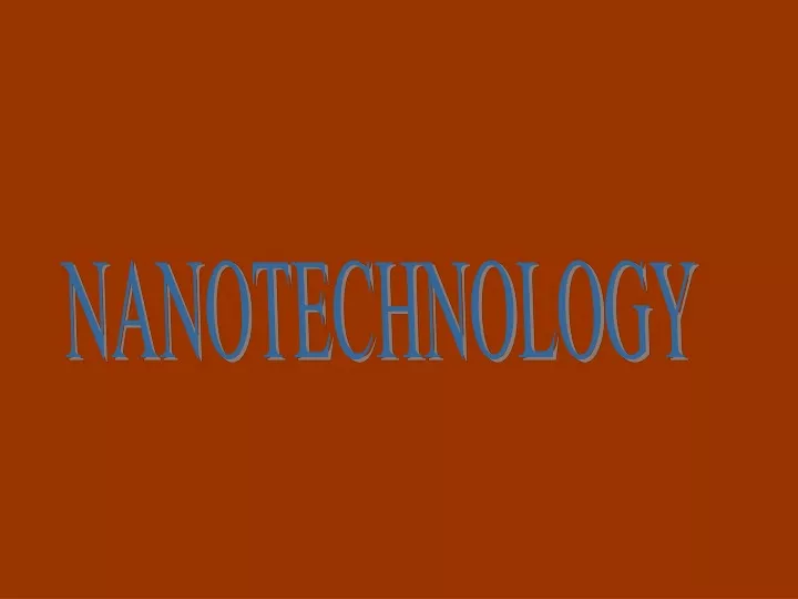 nanotechnology