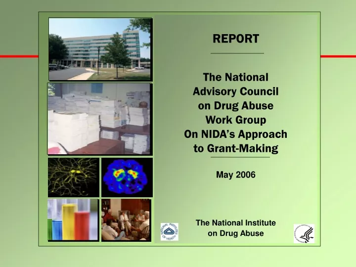 report the national advisory council on drug