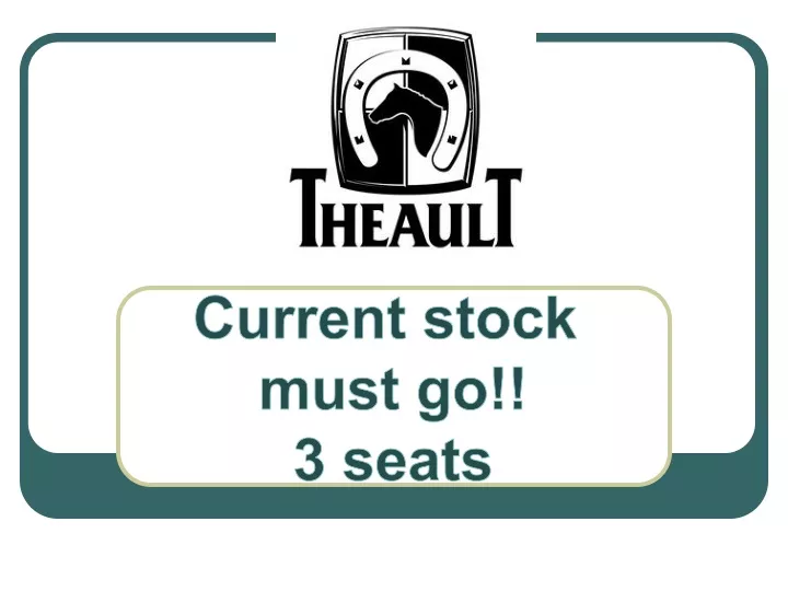 current stock must go 3 seats