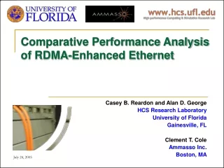 Comparative Performance Analysis of RDMA-Enhanced Ethernet