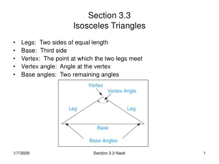 Section 3.3 Isosceles Triangles
