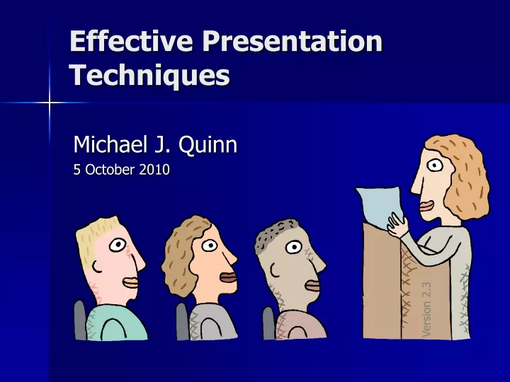 effective presentation techniques