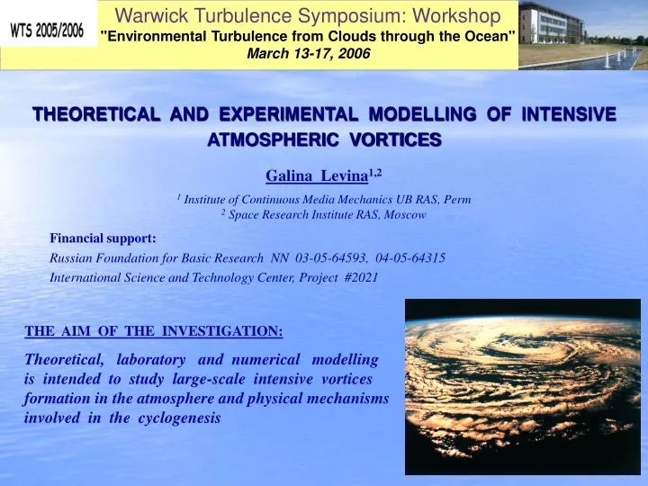 warwick turbulence symposium workshop
