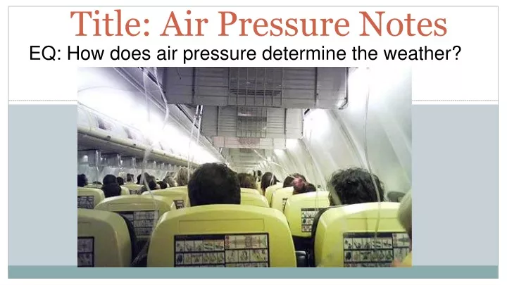 title air pressure notes