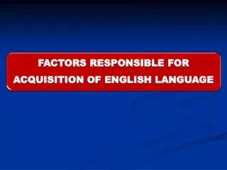Language acquisition  is the study of the processes through which human acquire language.