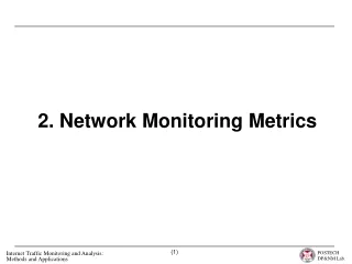 2. Network Monitoring Metrics