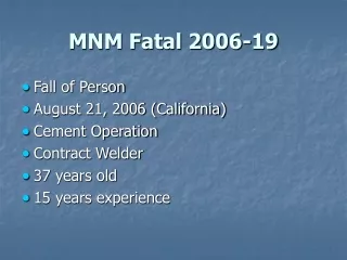 MNM Fatal 2006-19