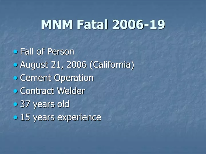 mnm fatal 2006 19