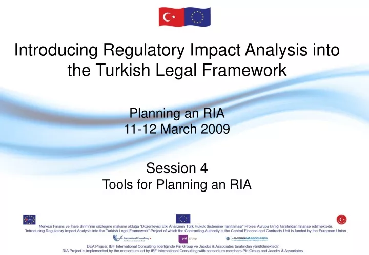 introducing regulatory impact analysis into