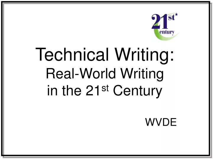 technical writing real world writing