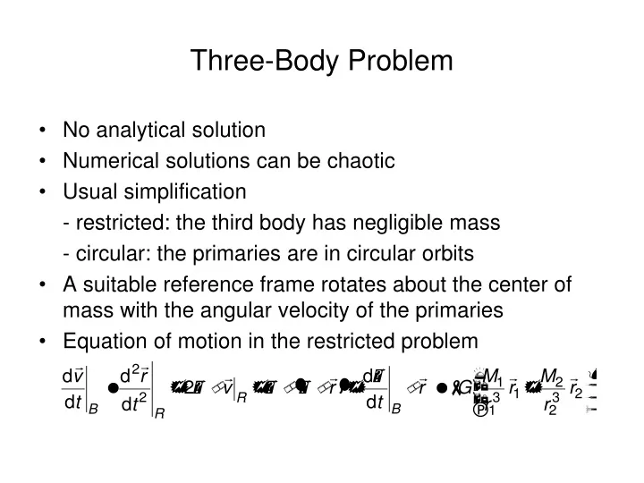 three body problem