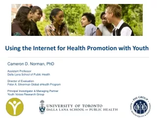 Using the Internet for Health Promotion with Youth