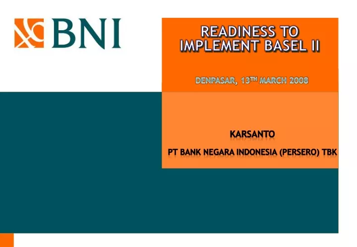 readiness to implement basel ii