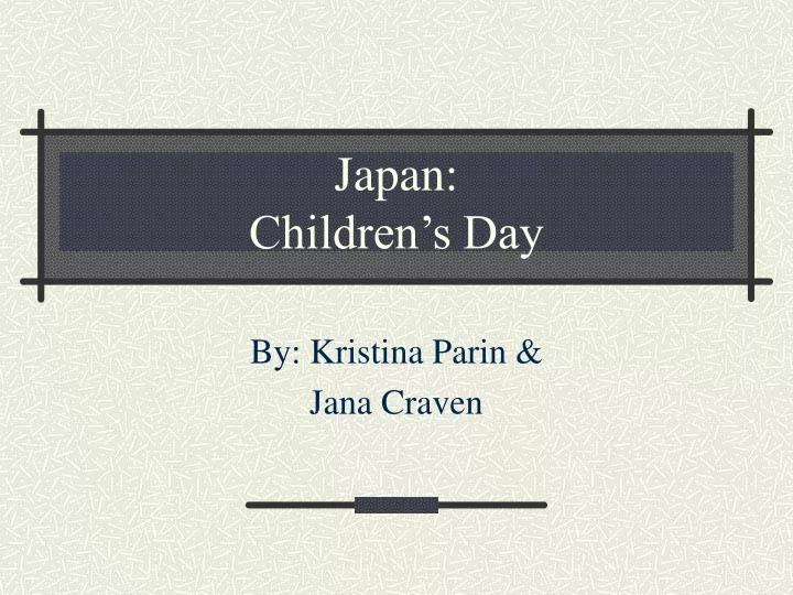 japan children s day