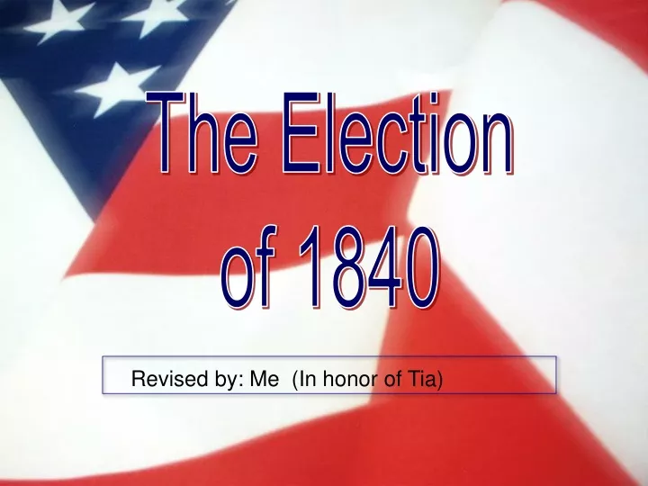 the election of 1840