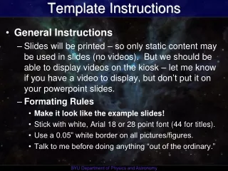 Template Instructions