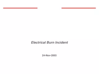 Electrical Burn Incident 24-Nov-2003