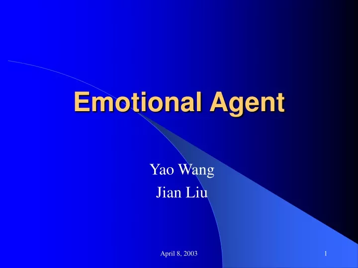 emotional agent