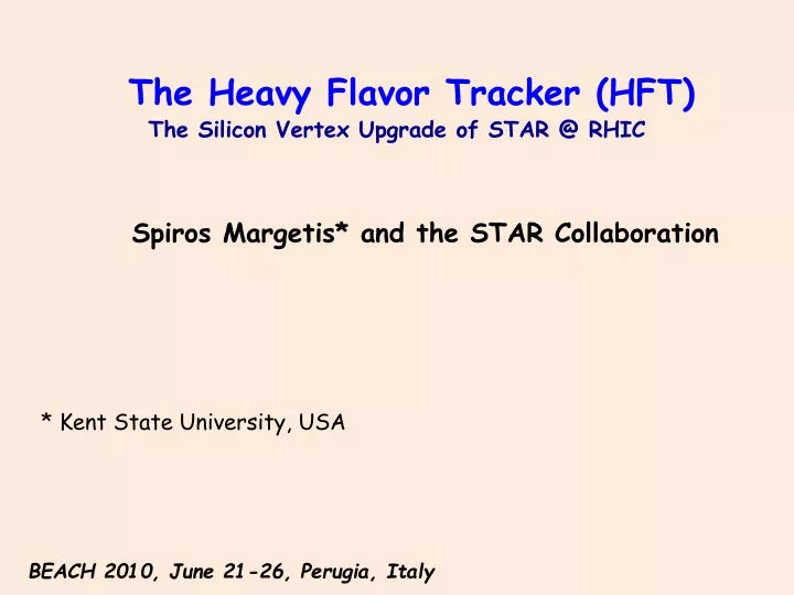 the heavy flavor tracker hft the silicon vertex