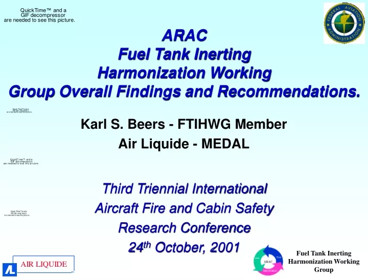 arac fuel tank inerting harmonization working group overall findings and recommendations
