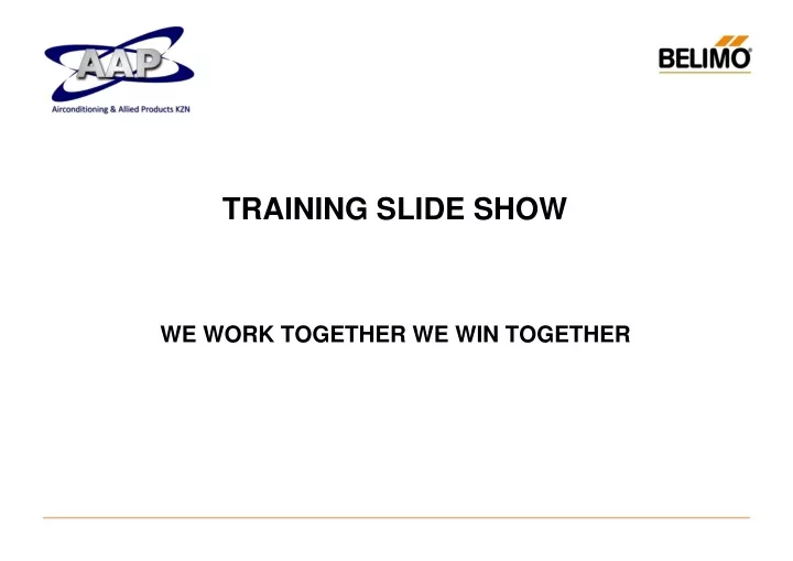 training slide show