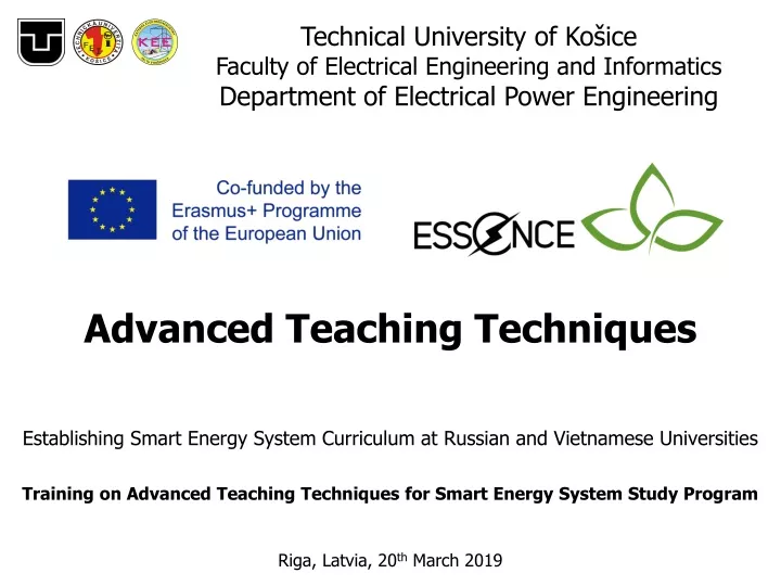 technical university of ko ice faculty