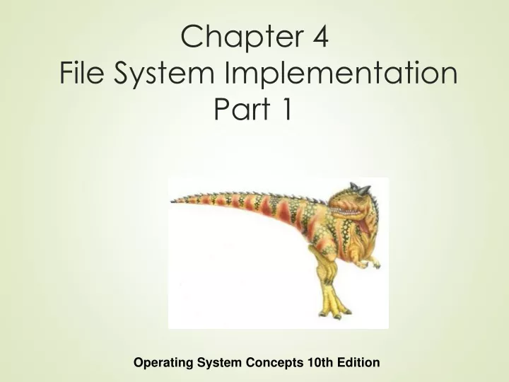 chapter 4 file system implementation part 1