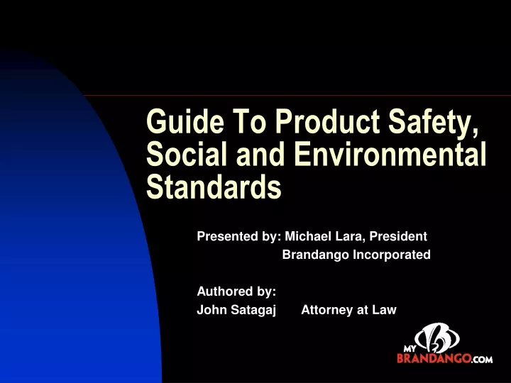 guide to product safety social and environmental standards