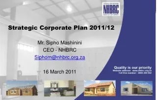 Strategic Corporate Plan 2011/12