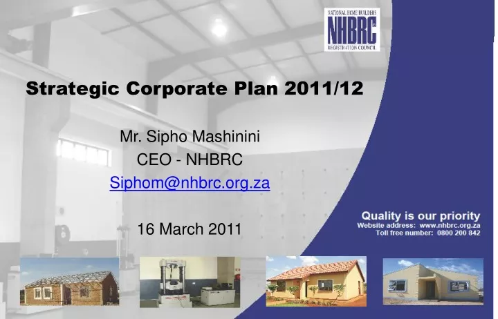 strategic corporate plan 2011 12