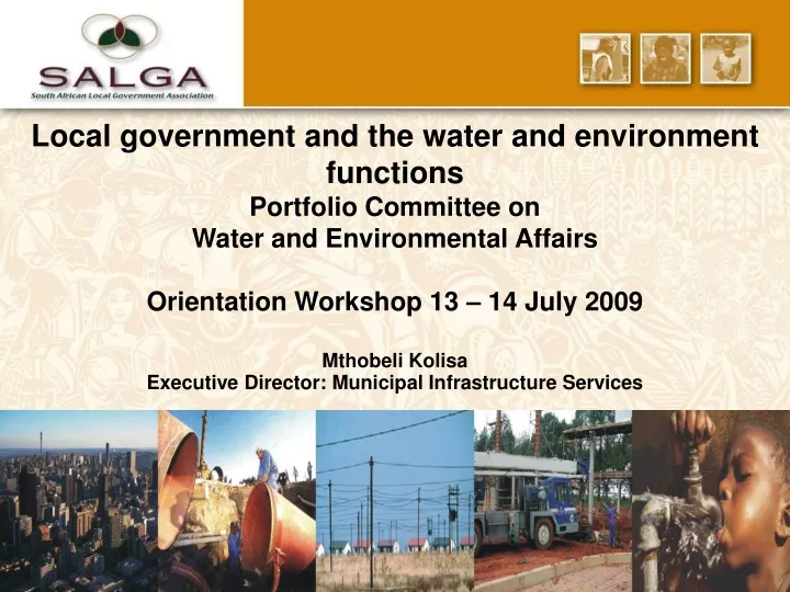 local government and the water and environment