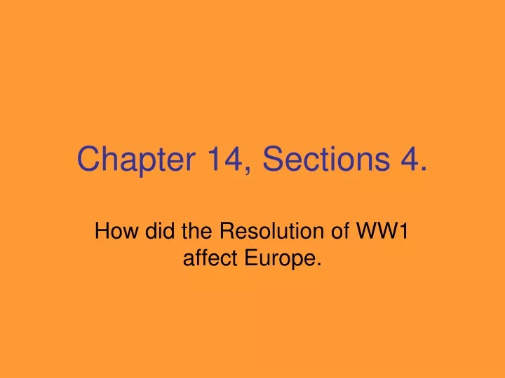 chapter 14 sections 4
