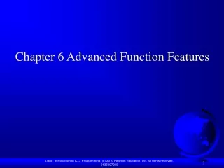 Chapter 6 Advanced Function Features