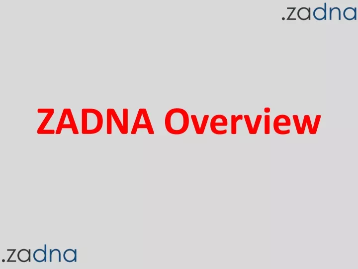 zadna overview