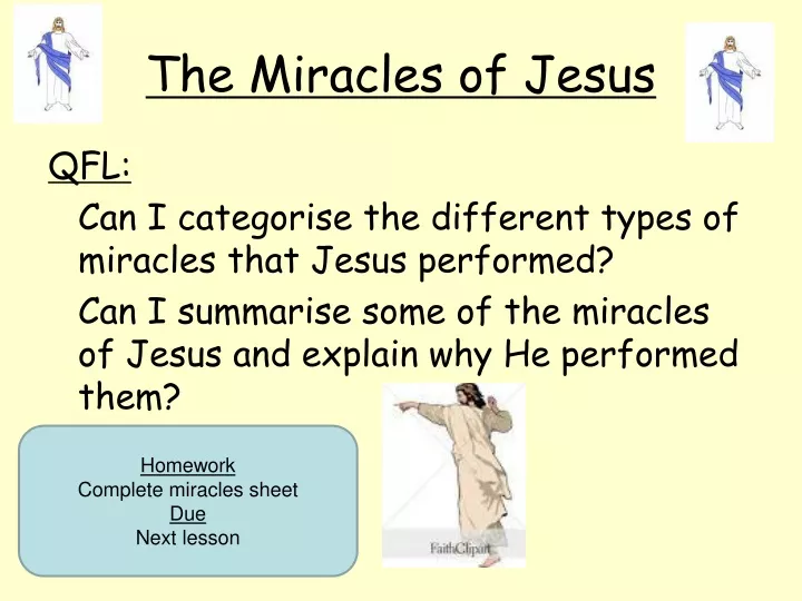 the miracles of jesus