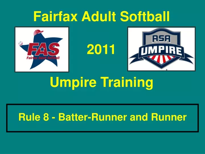 fairfax adult softball 2011 umpire training