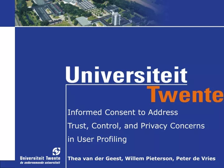 informed consent to address trust control