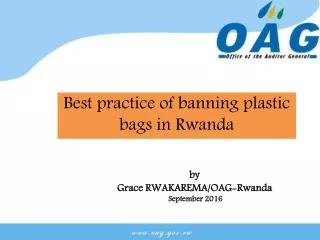 B est practice of banning plastic bags in Rwanda