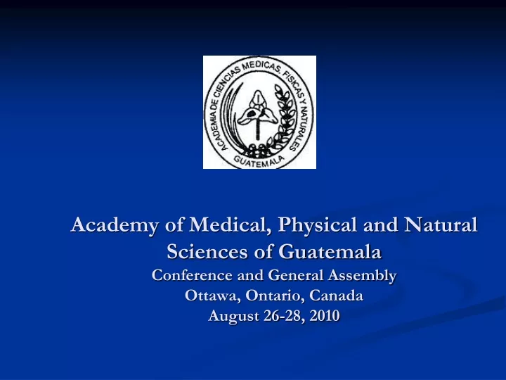 academy of medical physical and natural sciences