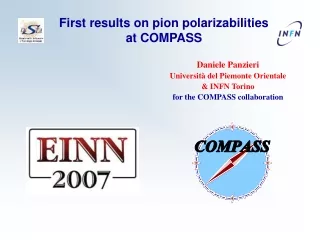 First results on pion polarizabilities at COMPASS