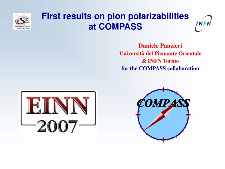first results on pion polarizabilities at compass