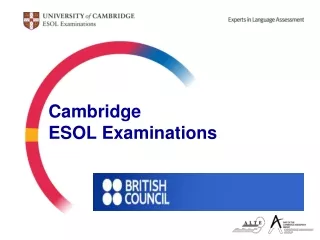 Cambridge  ESOL Examinations