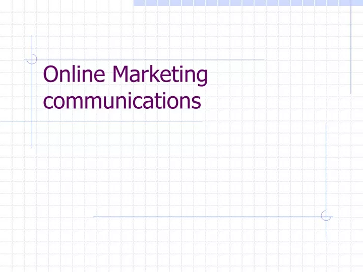 online marketing communications