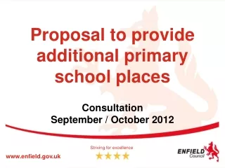 Proposal to provide additional primary school places